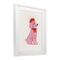 Stupell Industries French Poodle in Beret Framed Print Under Glass, design by Jessica Beck